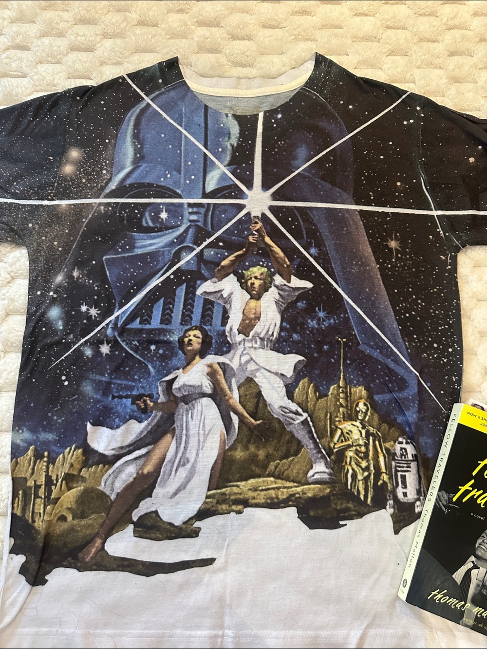 Star Wars Graphic Tee - Black and White Retro Poster Design